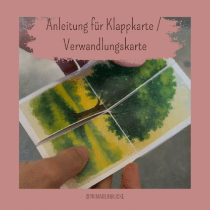 Anleitung für Klappkarte / Verwandlungskarte