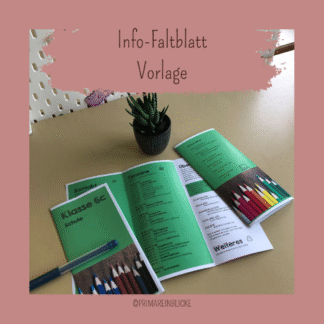 Faltblatt-Vorlage