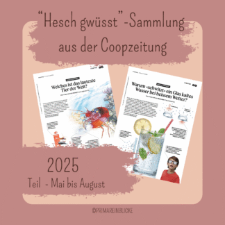 "Hesch gwüsst" Sammlung 2025 - Mai bis August
