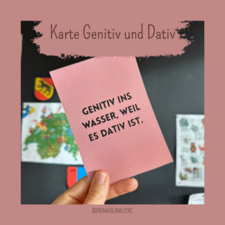 Karte - Genitiv und Dativ