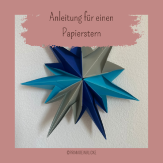 Anleitung für einen Papierstern
