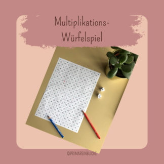 Multiplikations-Würfelspiel