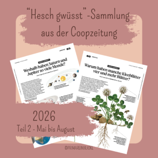 "Hesch gwüsst" Sammlung 2026 - Teil 2